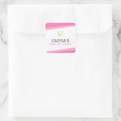 FAVOR UMSCHLAG AUFKLEBER Star schlicht modern PINK (Tasche)