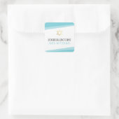 FAVOR UMSCHLAG AUFKLEBER Stern modern und türkisbl (Tasche)