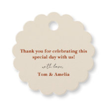 Favor Vielen Dank Tag