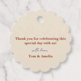 Favor Vielen Dank Tag Geschenkanhänger