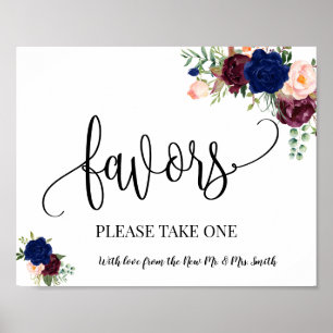 Favoris Party Schild Hochzeitsempfang Boho Chic Na