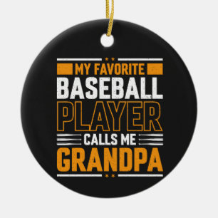 Favorit Baseball Spieler nennt mich Opa Keramik Ornament