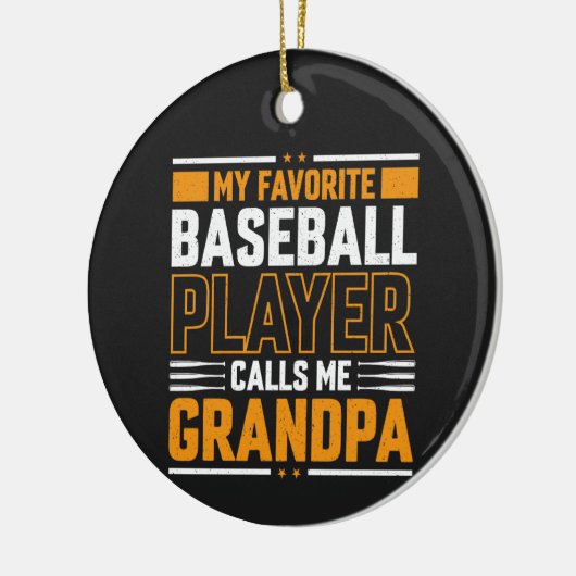 Favorit Baseball Spieler nennt mich Opa Keramik Ornament (Links)