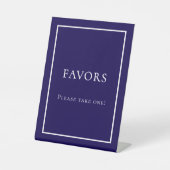 Favorit-blaues Party Sockelschild (Vorderseite)