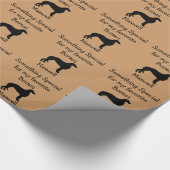 Favorit Borzoi Custom Wrapping Paper Geschenkpapier (Ecke)