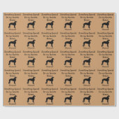 Favorit Borzoi Custom Wrapping Paper Geschenkpapier (Flach)