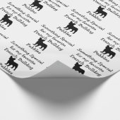 Favorit French Bulldog Custom Wrapping Paper Geschenkpapier (Ecke)