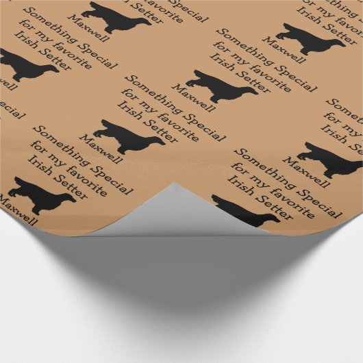 Favorit Irish Setter Custom Wrapping Paper Geschenkpapier (Ecke)