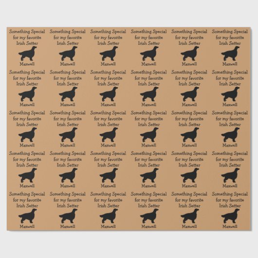 Favorit Irish Setter Custom Wrapping Paper Geschenkpapier (Flach)