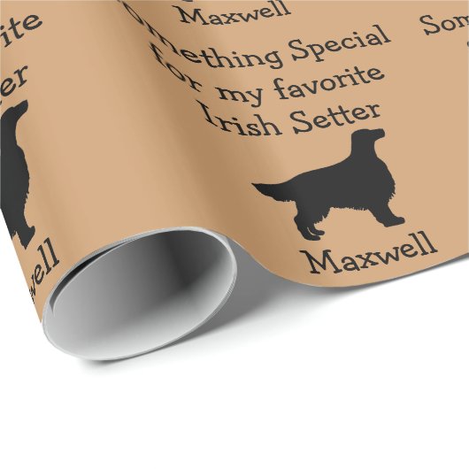 Favorit Irish Setter Custom Wrapping Paper Geschenkpapier (Rolleneckpunkt)