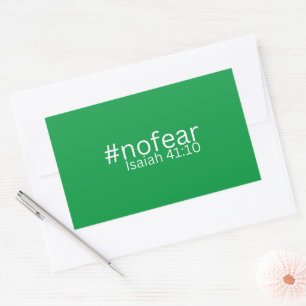 Favorite Bible Verse Design Isaiah 41:10 Schrift Rechteckiger Aufkleber