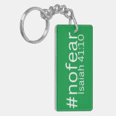 Favorite Bible Verse Design Isaiah 41:10 Schrift Schlüsselanhänger (Vorderseite links)