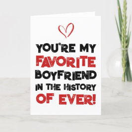 Favorite Boyfriend Sarcastic Funny Liebe Card Dankeskarte