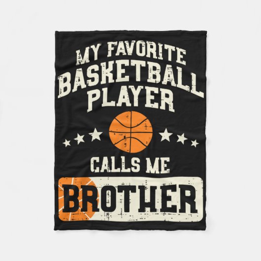 Favorite Bysketbyll Player Brother Family Byller B Fleecedecke (Vorderseite)