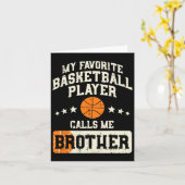 Favorite Bysketbyll Player Brother Family Byller B Karte (Gelbe Blume)