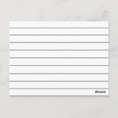 "Favorite Cocktail" Rezeptionskarten Postkarte (Rückseite)