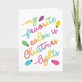 Favorite Color Christmas Lights © GraphicLoveShop Karte