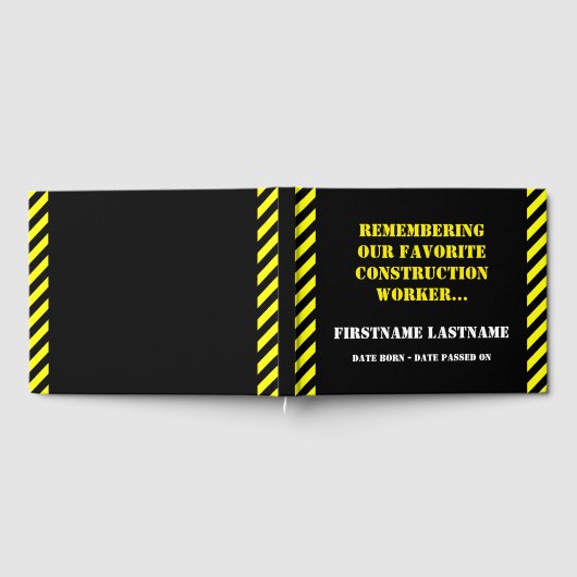 Favorite Construction Worker Funerbook Gästebuch (Voll)