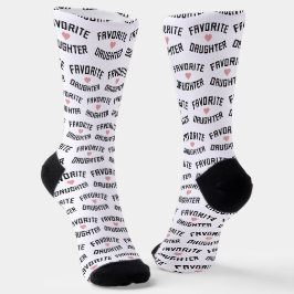 Favorite Daughter Family Wiedersehen Funny Gift Socken