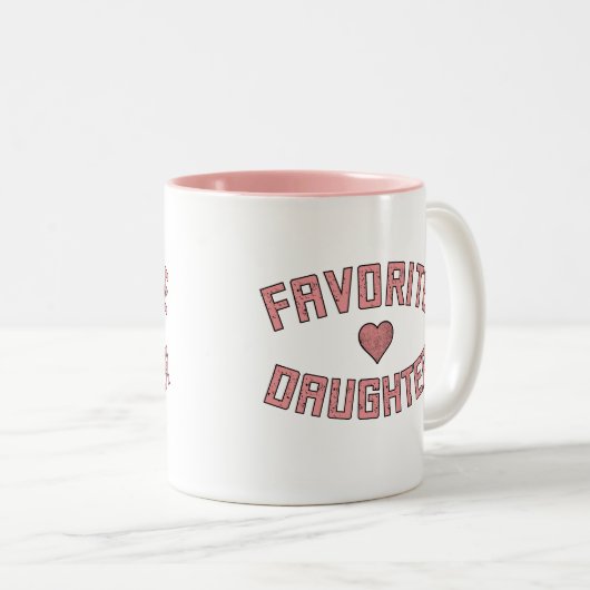 Favorite Daughter Family Wiedersehen Funny Gifts Zweifarbige Tasse (VorderseiteRechts)