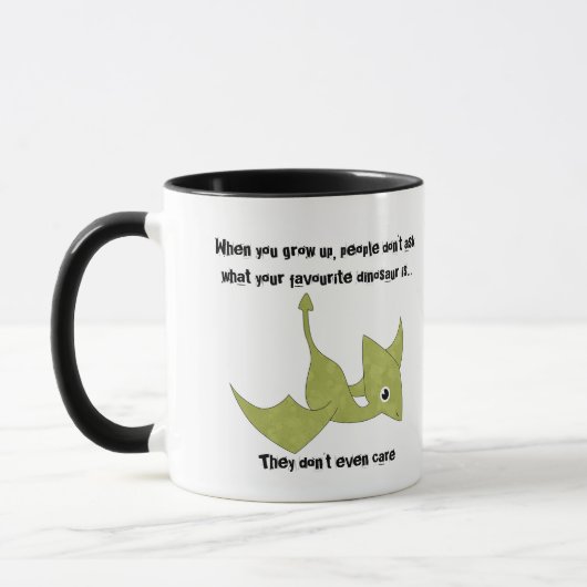 Favorite Dinosaur Pterodactyl Funny Zitat Tasse (Links)