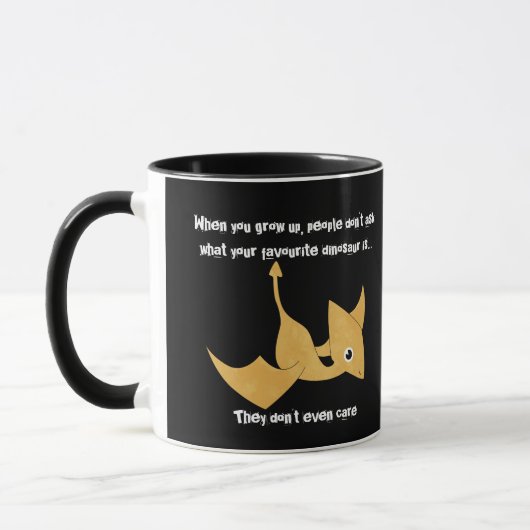 Favorite Dinosaur Pterodactyl Funny Zitat Tasse (Links)