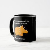 Favorite Dinosaur Triceratops Funny Zitat Tasse (Vorderseite Links)