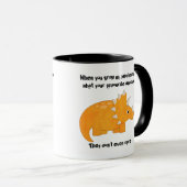 Favorite Dinosaur Triceratops Funny Zitat Tasse (VorderseiteRechts)