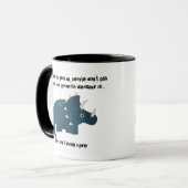 Favorite Dinosaur Triceratops Funny Zitat Tasse (Vorderseite Links)