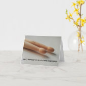 Favorite Drummer Percussionist Timekeeper zum Gebu Karte (Gelbe Blume)