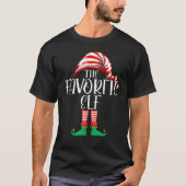 Favorite Elf Matching Family Group Christmas Py Pa T-Shirt (Vorderseite)