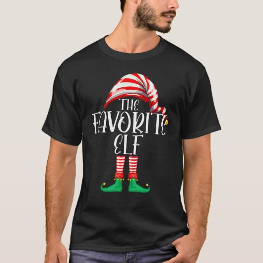 Favorite Elf Matching Family Group Christmas Py Pa T-Shirt (Vorderseite)