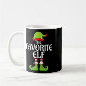 Favorite Elf Matching Family Group Weihnachts-Part Kaffeetasse (Links)