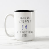 Favorite Employee Mug – Funny Boss Gift Zweifarbige Tasse (Links)