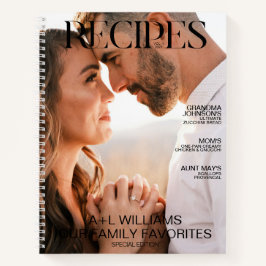 Favorite Family Reecipes 2 Foto Magazine Abdeckung Notizblock
