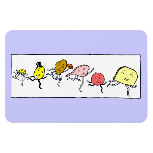 Favorite Foods Vintag Art Magnet (Horizontal)