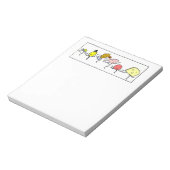 Favorite Foods Vintag Art Notizblock (Rotiert)