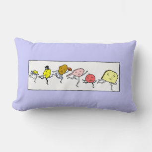 Favorite Foods Vintag Art Pillow Lendenkissen