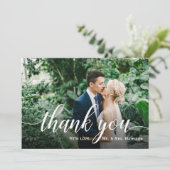 Favorite Foto Wedding Vielen Dank Dankeskarte (Stehend Vorderseite)