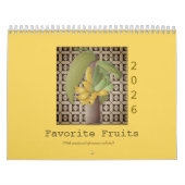 Favorite Fruits (With nutritional info) Kalender (Titelbild)