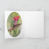 Favorite Fuchsia Hummingbird Karte (Innenseite)