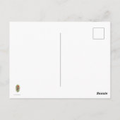 Favorite Fuchsia Hummingbird Postkarte (Rückseite)