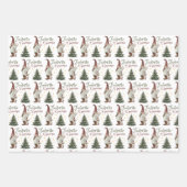 Favorite Gnomie Weihnachtswrapping Paper Sheets Geschenkpapier Set (Vorderseite 2)