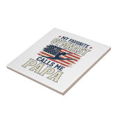 Favorite Gymnast Calls Me Papa Patriotic Vintage S Fliese (Seite)