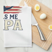 Favorite Gymnast Calls Me Papa Patriotic Vintage S Geschirrtuch (Viertel Falte)