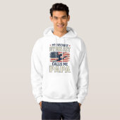 Favorite Gymnast Calls Me Papa Patriotic Vintage S Hoodie (Vorne ganz)