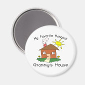 Favorite Hangout Grammy's House Magnet (Vorderseite/Rückseite)
