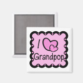 Favorite Hangout Grandpop's House Magnet (Vorderseite/Rückseite)