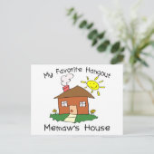 Favorite Hangout Memaw's House Postkarte (Stehend Vorderseite)
