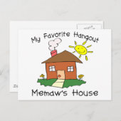 Favorite Hangout Memaw's House Postkarte (Vorne/Hinten)